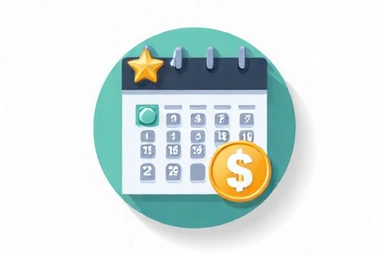 Daily bonus calendar icon